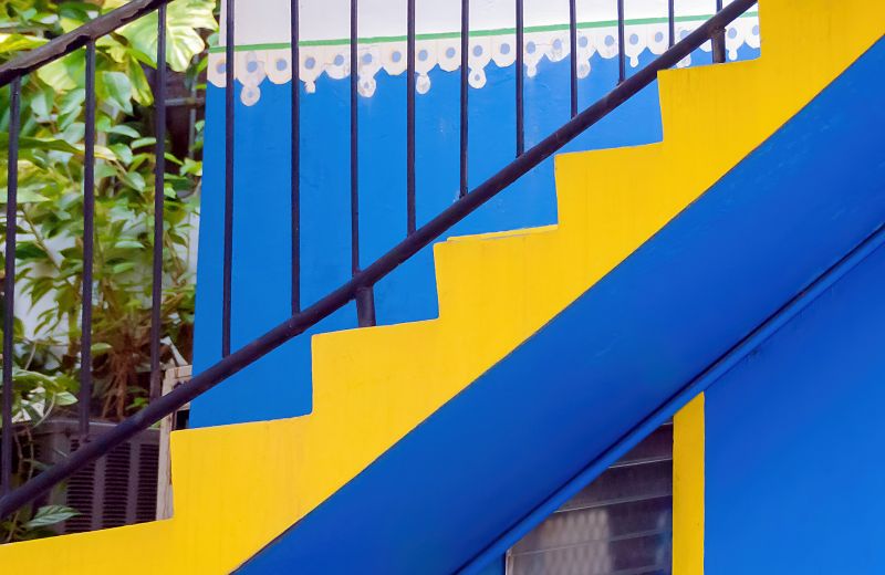 Stair Railing Painting